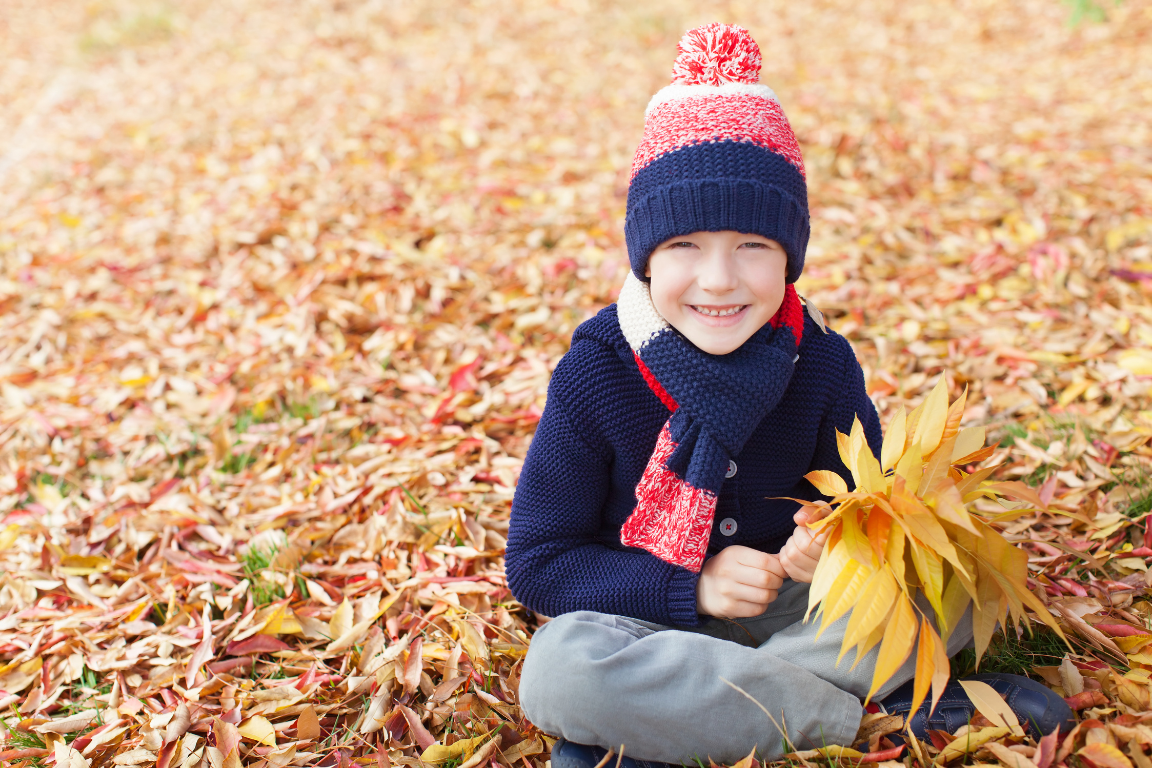 kid at fall